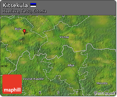 Satellite Map of Kitseküla