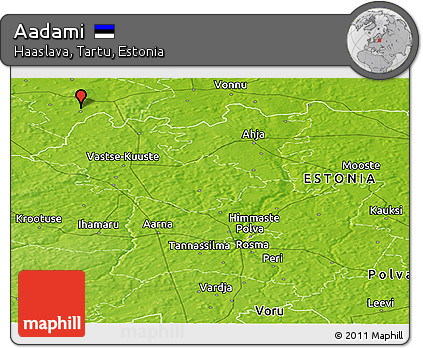 Physical Panoramic Map of Aadami