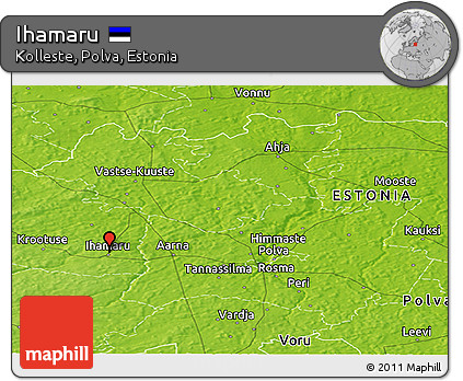 Physical Panoramic Map of Ihamaru