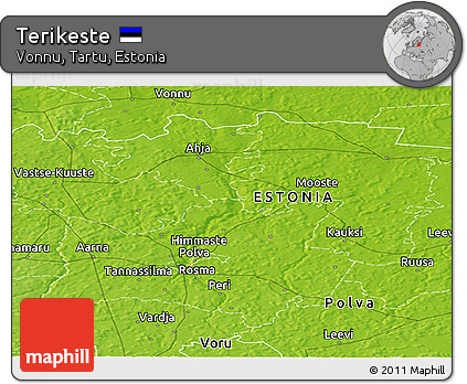 Physical Panoramic Map of Terikeste