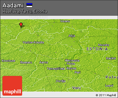 Physical Panoramic Map of Aadami