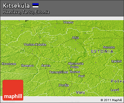 Physical Panoramic Map of Kitseküla