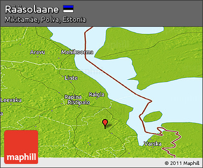 Physical Panoramic Map of Rääsolaane