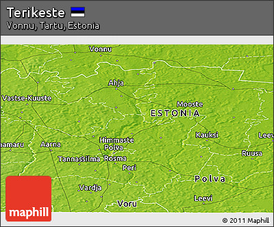 Physical Panoramic Map of Terikeste