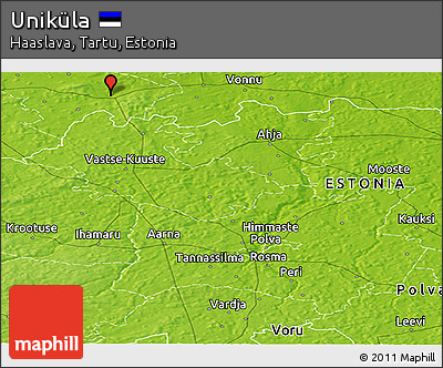 Physical Panoramic Map of Uniküla