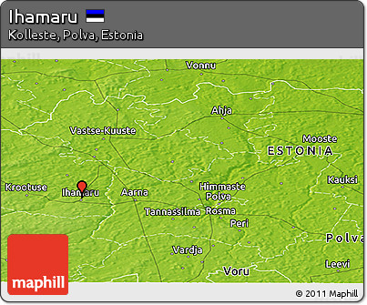 Physical Panoramic Map of Ihamaru