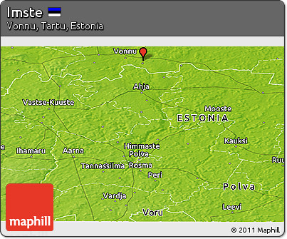 Physical Panoramic Map of Imste