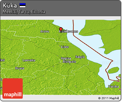 Physical Panoramic Map of Küka