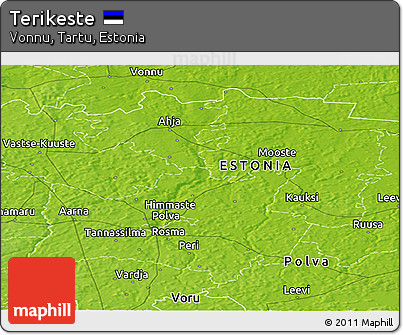 Physical Panoramic Map of Terikeste