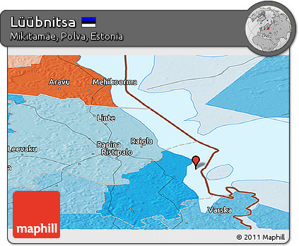 Political Panoramic Map of Lüübnitsa
