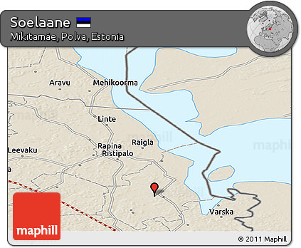 Shaded Relief Panoramic Map of Soelaane