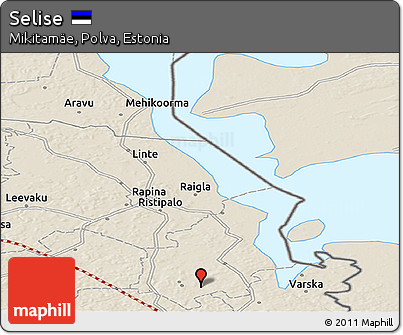 Shaded Relief Panoramic Map of Selise