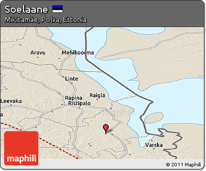 Shaded Relief Panoramic Map of Soelaane