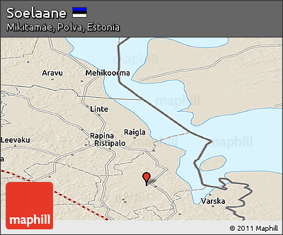Shaded Relief Panoramic Map of Soelaane