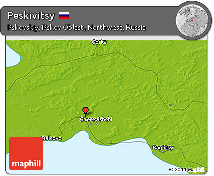 Physical 3D Map of Peskivitsy
