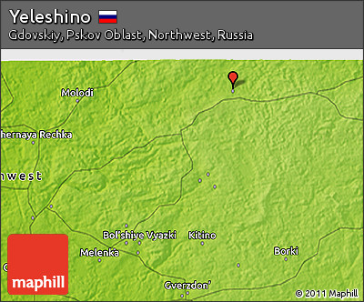 Physical 3D Map of Yeleshino