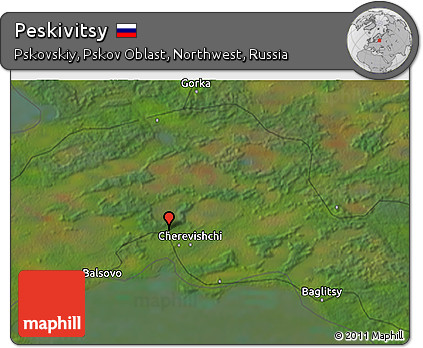 Satellite 3D Map of Peskivitsy