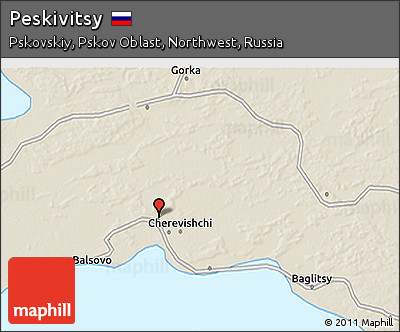 Shaded Relief 3D Map of Peskivitsy