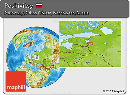 Physical Location Map of Peskivitsy