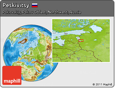 Physical Location Map of Peskivitsy