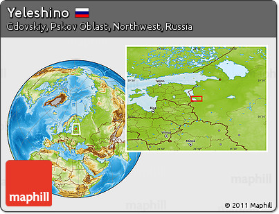 Physical Location Map of Yeleshino