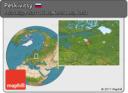 Satellite Location Map of Peskivitsy