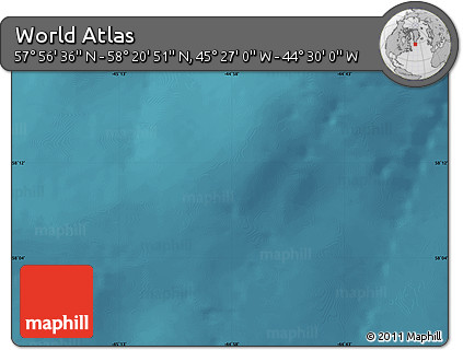 Satellite Map of the Area around 58° 8' 44" N, 44° 58' 30" W
