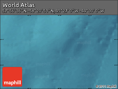 Satellite Map of the Area around 58° 8' 44" N, 44° 58' 30" W