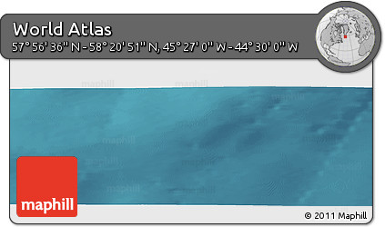 Satellite Panoramic Map of the Area around 58° 8' 44" N, 44° 58' 30" W