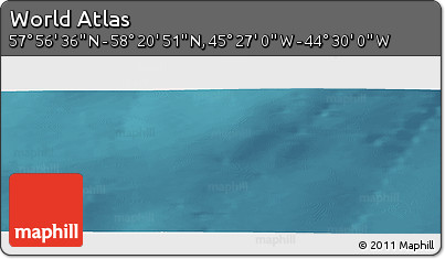 Satellite Panoramic Map of the Area around 58° 8' 44" N, 44° 58' 30" W