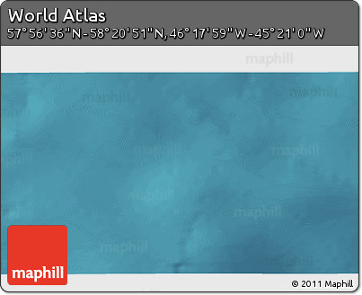 Satellite 3D Map of the Area around 58° 8' 44" N, 45° 49' 30" W
