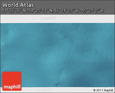 Satellite 3D Map of the Area around 58° 8' 44" N, 45° 49' 30" W