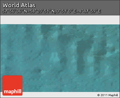 Satellite 3D Map of the Area around 58° 8' 44" N, 4° 19' 30" E
