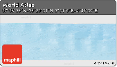 Physical Panoramic Map of the Area around 58° 8' 44" N, 4° 19' 30" E