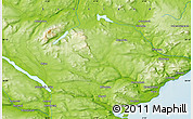 Physical Map of the area around 58° 8' 44" N, 4° 10' 30" W