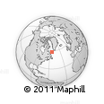 Outline Map of the Area around 58° 8' 44" N, 54° 19' 30" W, rectangular outline