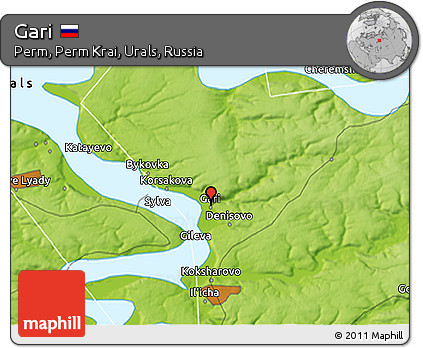 Physical 3D Map of Gari
