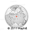 Outline Map of the Area around 58° 8' 44" N, 68° 55' 30" E, rectangular outline