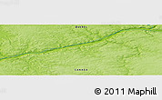 Physical Panoramic Map of the area around 58° 8' 44" N, 72° 10' 30" W