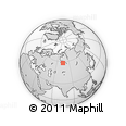 Outline Map of the Area around 58° 8' 44" N, 74° 52' 30" E, rectangular outline