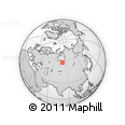 Outline Map of the Area around 58° 8' 44" N, 80° 49' 29" E, rectangular outline
