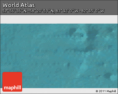 Satellite 3D Map of the Area around 58° 8' 44" N, 83° 13' 29" W