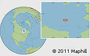 Savanna Style Location Map of the area around 58° 8' 44" N, 83° 13' 29" W