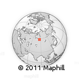Outline Map of the Area around 58° 8' 44" N, 85° 55' 30" E, rectangular outline