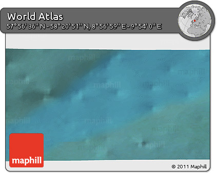 Satellite 3D Map of the Area around 58° 8' 44" N, 9° 25' 30" E