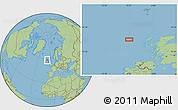Savanna Style Location Map of the area around 58° 8' 44" N, 9° 16' 30" W