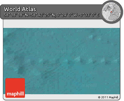 Satellite 3D Map of the Area around 58° 30' 22" N, 0° 4' 30" E