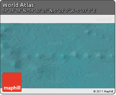 Satellite 3D Map of the Area around 58° 30' 22" N, 0° 4' 30" E
