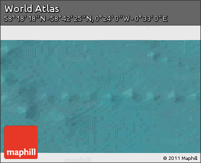Satellite 3D Map of the Area around 58° 30' 22" N, 0° 4' 30" E