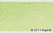 Physical 3D Map of the area around 58° 30' 22" N, 108° 43' 29" W
